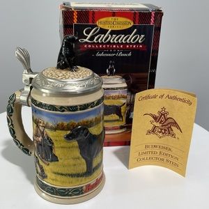 Budweiser Beer 1992 Labrador Hunter Collectible Stein Anheuser-Busch NEW